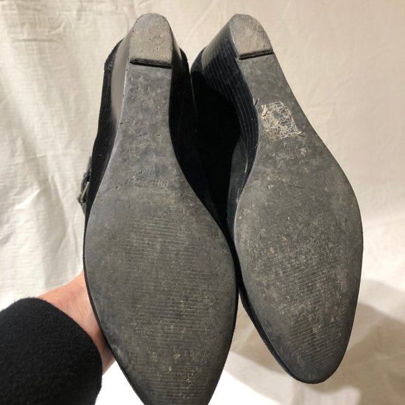 Nine West Black Suede Slouchy Boots - Picture 9 of 12